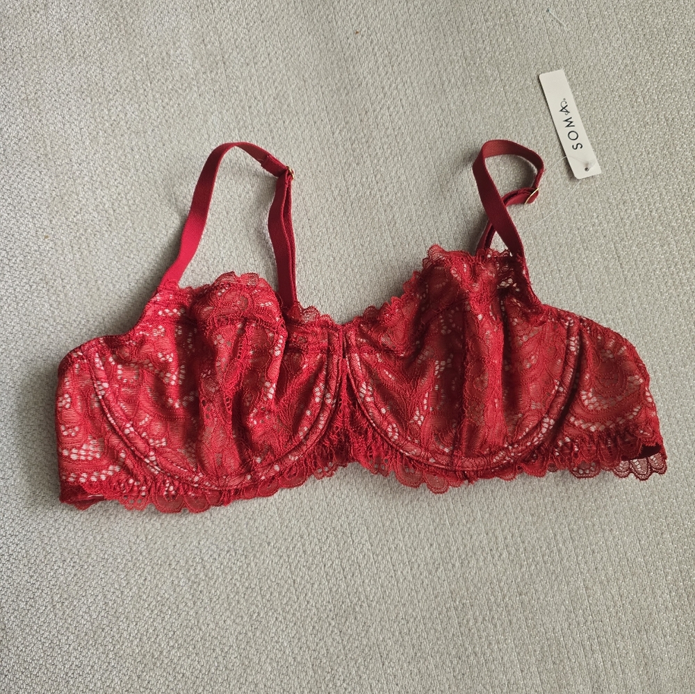 NWT Soma Unlined Lace Size 38B